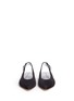Front View - Click To Enlarge - STUART WEITZMAN - Heidi' suede slingback skimmer flats