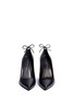 Front View - Click To Enlarge - STUART WEITZMAN - 'Peekabow' leather pumps
