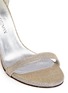 Detail View - Click To Enlarge - STUART WEITZMAN - 'Nunaked' glitter lamé sandals