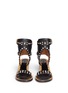 Front View - Click To Enlarge - ISABEL MARANT - 'Jaeryn' cabochon and stud leather sandals