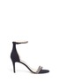 Main View - Click To Enlarge - PEDDER RED - Crystal suede strappy sandals