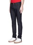 Front View - Click To Enlarge - SAINT LAURENT - Low rise raw skinny jeans