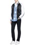 Figure View - Click To Enlarge - SAINT LAURENT - Bleached star Western chambray shirt