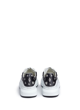 Back View - Click To Enlarge - ALEXANDER MCQUEEN - 'Larry' icon stud platform leather sneakers