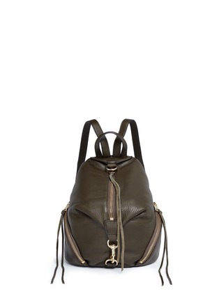 Main View - Click To Enlarge - REBECCA MINKOFF - 'Julian' medium pebbled leather backpack
