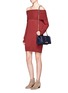 Figure View - Click To Enlarge - REBECCA MINKOFF - 'Love' quilted suede flap leather crossbody bag