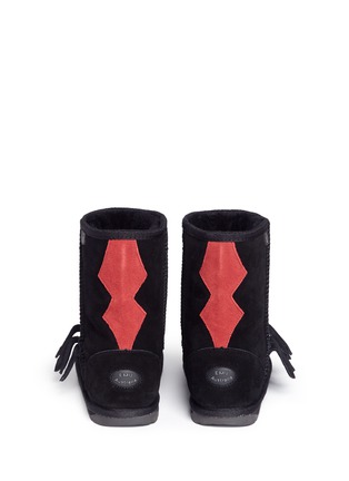 Back View - Click To Enlarge - EMU AUSTRALIA - 'Redback' suede kids boots