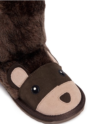 Detail View - Click To Enlarge - EMU AUSTRALIA - 'Brown Bear' Merino wool kids boots