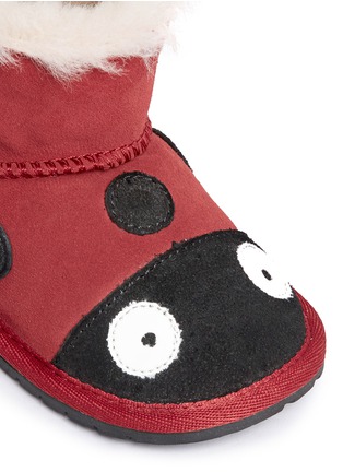 Detail View - Click To Enlarge - EMU AUSTRALIA - 'Ladybird Walker' suede toddler boots