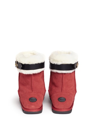 Back View - Click To Enlarge - EMU AUSTRALIA - 'Santa' buckle suede kids boots