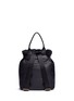 Detail View - Click To Enlarge - ELIZABETH AND JAMES - 'Langley' fur flap leather backpack