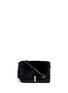 Main View - Click To Enlarge - ELIZABETH AND JAMES - 'Cynnie' fur flap leather crossbody bag