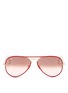 Main View - Click To Enlarge - RAY-BAN - 'Aviator Full Colour' acetate rim wire sunglasses