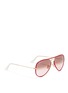 Figure View - Click To Enlarge - RAY-BAN - 'Aviator Full Colour' acetate rim wire sunglasses
