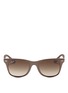 Main View - Click To Enlarge - RAY-BAN - 'Original Wayfarer' matte metallic acetate sunglasses