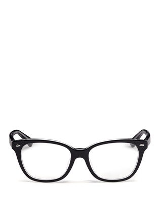 Main View - Click To Enlarge - RAY-BAN - Two tone square cat eye optical glasses