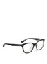 Figure View - Click To Enlarge - RAY-BAN - Two tone square cat eye optical glasses