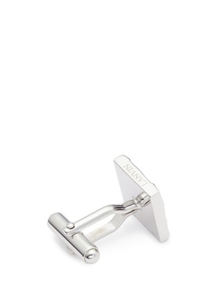 Detail View - Click To Enlarge - LANVIN - Textured scale square cufflink