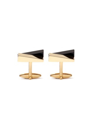 Main View - Click To Enlarge - LANVIN - Onyx stone bar cufflinks
