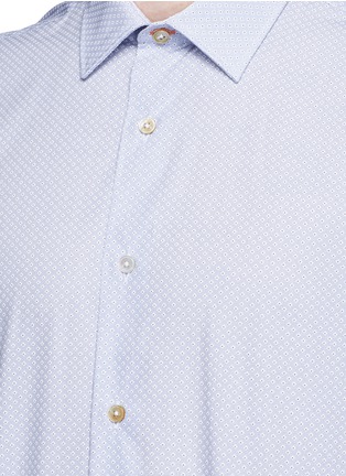 Detail View - Click To Enlarge - PAUL SMITH - Geometric floral print poplin shirt