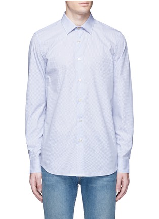 Main View - Click To Enlarge - PAUL SMITH - Geometric floral print poplin shirt
