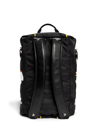 Back View - Click To Enlarge - GIVENCHY - Basketball court print duffle backpack
