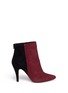 Main View - Click To Enlarge - PEDDER RED - Colourblock suede boots