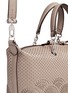 Detail View - Click To Enlarge - TORY BURCH - 'Zoey' small floral cutout perforated leather satchel