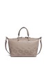 Back View - Click To Enlarge - TORY BURCH - 'Zoey' small floral cutout perforated leather satchel