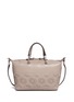 Main View - Click To Enlarge - TORY BURCH - 'Zoey' small floral cutout perforated leather satchel
