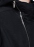 Detail View - Click To Enlarge - RICK OWENS DRKSHDW - Asymmetric zip hoodie