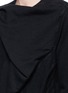 Detail View - Click To Enlarge - RICK OWENS DRKSHDW - 'Wreck' drape patchwork long sleeve T-shirt