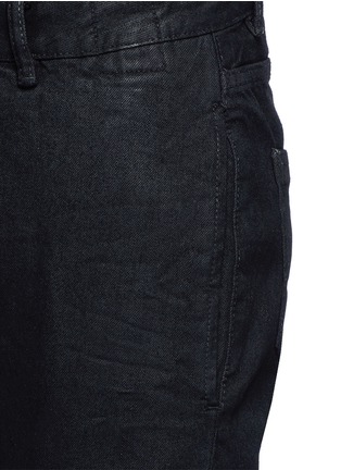 Detail View - Click To Enlarge - RICK OWENS DRKSHDW - 'Torrence' waxed denim pants