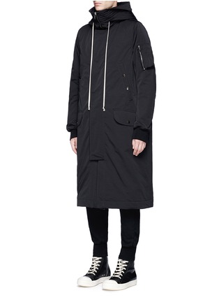 Front View - Click To Enlarge - RICK OWENS DRKSHDW - 'Flight' padded parka coat