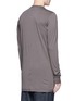 Back View - Click To Enlarge - RICK OWENS DRKSHDW - Patch pocket long sleeve T-shirt