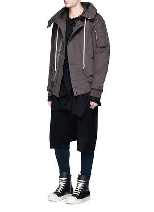 Figure View - Click To Enlarge - RICK OWENS DRKSHDW - Padded bomber coat