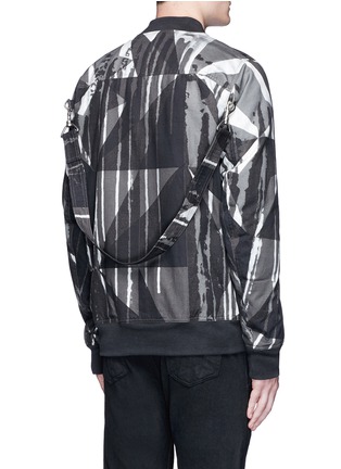 Back View - Click To Enlarge - RICK OWENS DRKSHDW - Camouflage print padded bomber jacket
