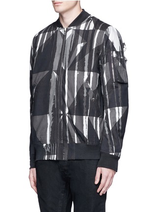 Front View - Click To Enlarge - RICK OWENS DRKSHDW - Camouflage print padded bomber jacket