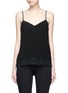 Main View - Click To Enlarge - THEORY - 'Sakshee' scalloped lace hem crepe camisole