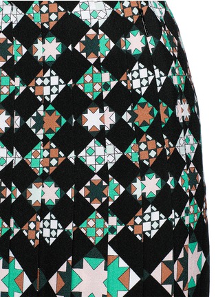 Detail View - Click To Enlarge - EMILIO PUCCI - 'Monreale' print pleat sablé skirt