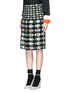 Front View - Click To Enlarge - EMILIO PUCCI - 'Monreale' print pleat sablé skirt