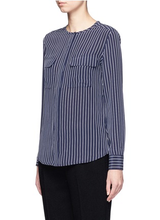 Front View - Click To Enlarge - EQUIPMENT - 'Lynn' stripe silk shirt
