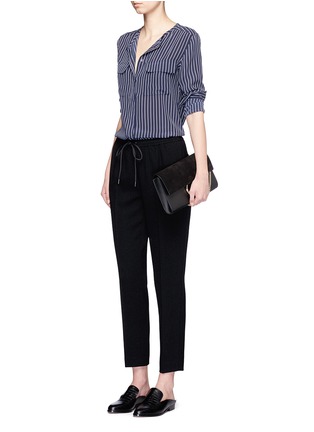Figure View - Click To Enlarge - EQUIPMENT - 'Lynn' stripe silk shirt