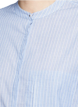 Detail View - Click To Enlarge - EQUIPMENT - 'Elsie' stripe cotton tunic shirt