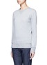 Front View - Click To Enlarge - VALENTINO GARAVANI - 'Rockstud Untitled 08' cotton blend sweatshirt