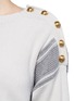 Detail View - Click To Enlarge - ALEXANDER MCQUEEN - Logo button oversized cashmere sweater