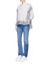 Figure View - Click To Enlarge - ALEXANDER MCQUEEN - Logo button oversized cashmere sweater