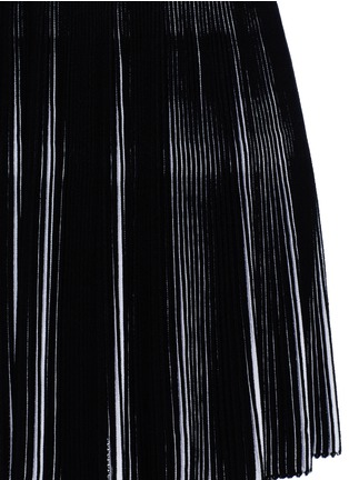 Detail View - Click To Enlarge - ALAÏA - 'Seguidille' plissé pleat knit long sleeve dress
