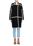 Main View - Click To Enlarge - CHLOÉ - Contrast trim wool-cashmere coat