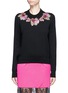Main View - Click To Enlarge - GIVENCHY - Floral embroidery wool knit sweater